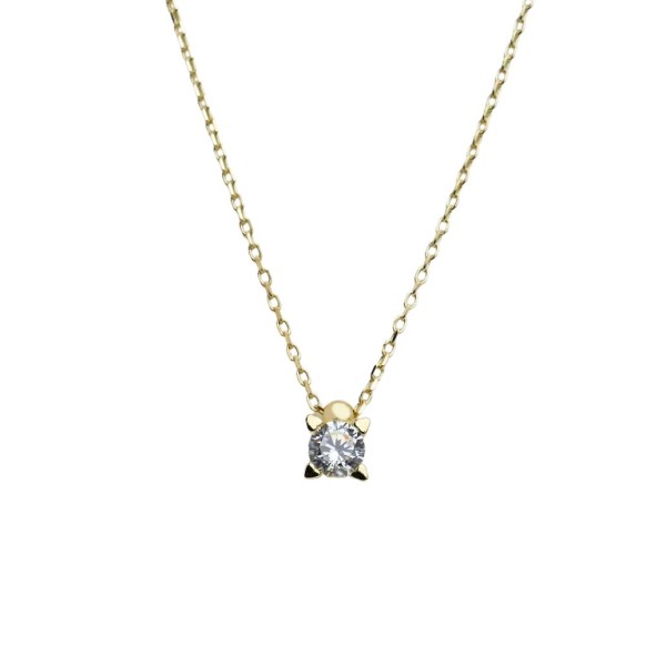 Collier Gelbgold 333/000 mit Zirkonia