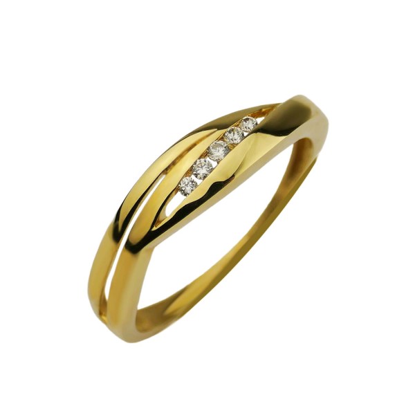 Zirkoniaring Gelbgold 333/000