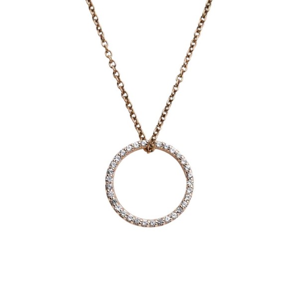 Anhänger mit weißen Safiren Roségold 585/000