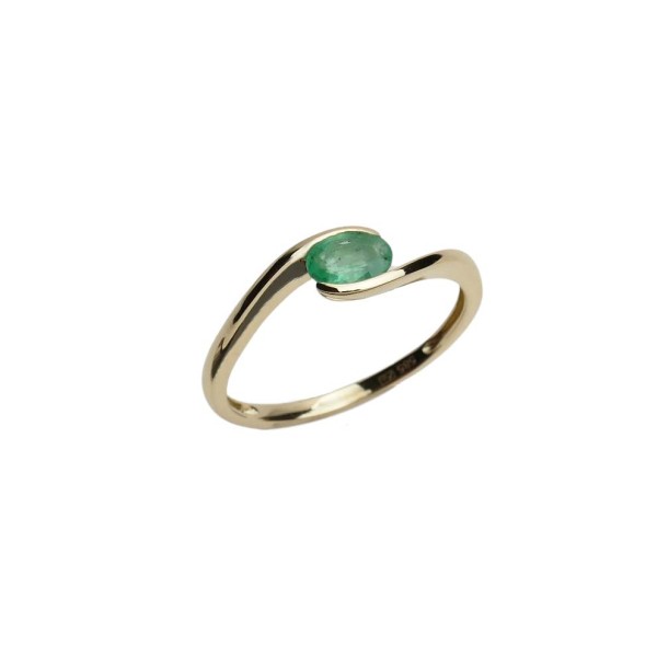 Smaragdring Gelbgold 585/000