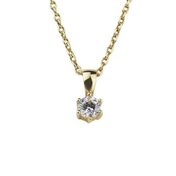 Anhänger Gelbgold 333/000 mit Zirkonia