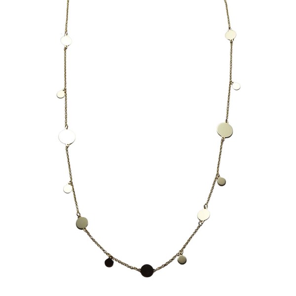 Halskette Gelbgold 375/000 mit runden Plättchen