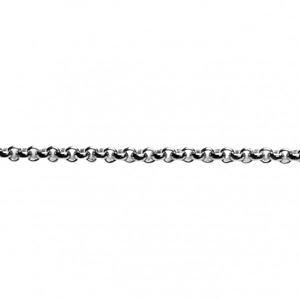 Erbsmusterkette Silber
