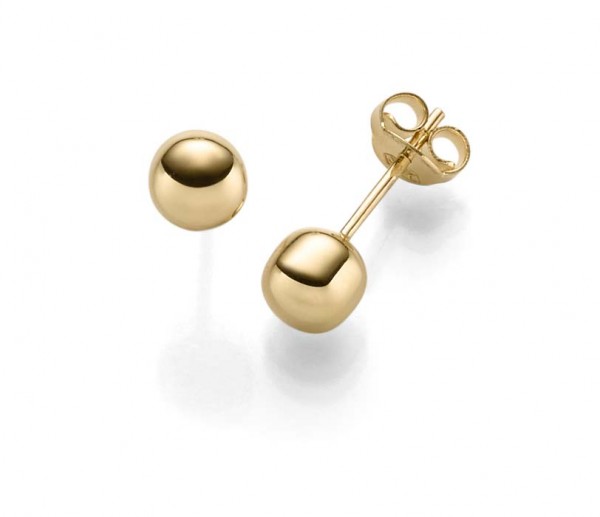 Ohrstecker Gelbgold 585/000 Kugelohrstecker Gold