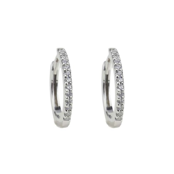 Creolen Sterlingsilber mit Zirkonia