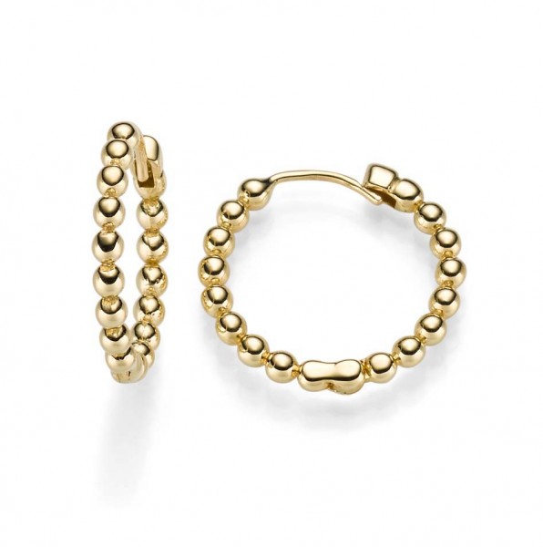 Creolen Gelbgold 585/000 mit Kügelchen