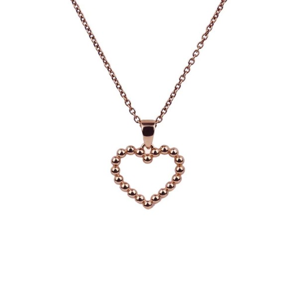 Kügelchen-Herz Rotgold 585/000 Anhänger