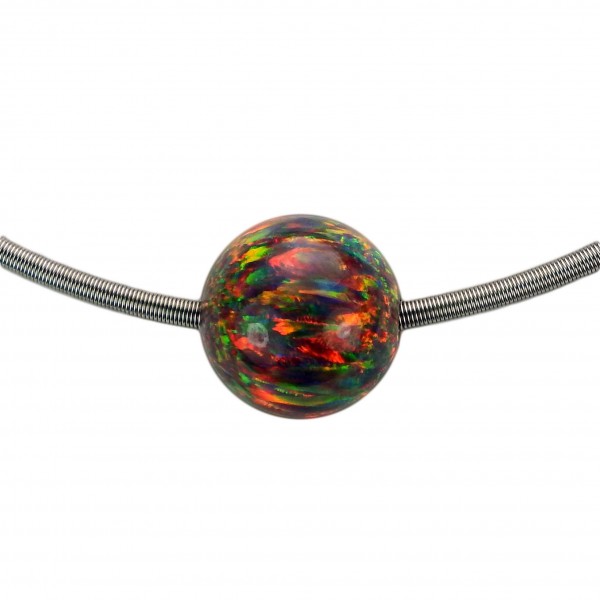 Opalanhänger (synth.) in Kugelform
