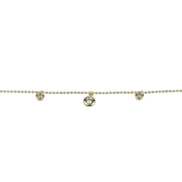 Armband Gelbgold 375/000 mit Zirkonia