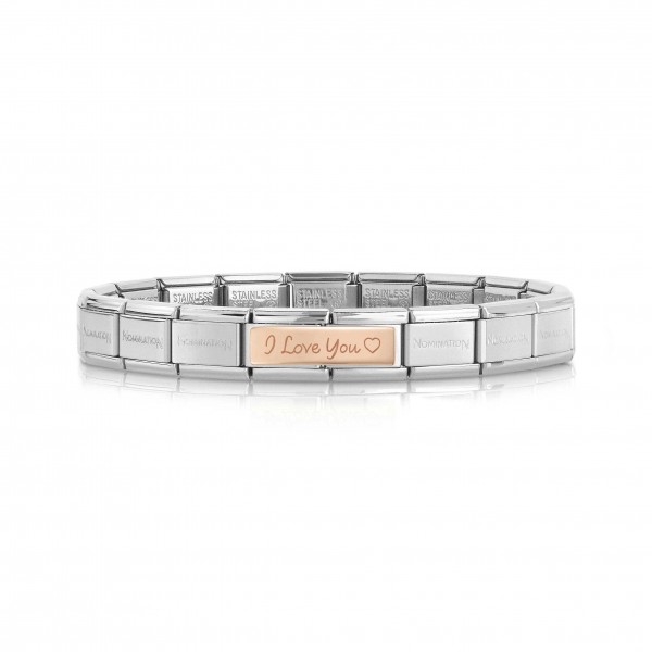 Nomination Starter-Armband I Love you