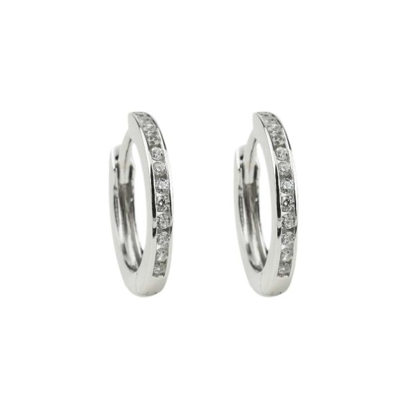 Creolen Sterlingsilber mit Zirkonia