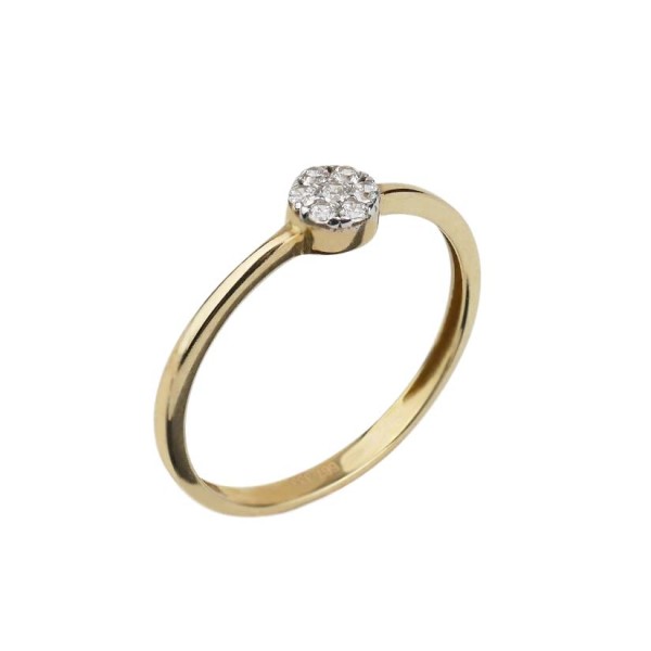 Damenring Gelbgold 333/000 mit Zirkonia