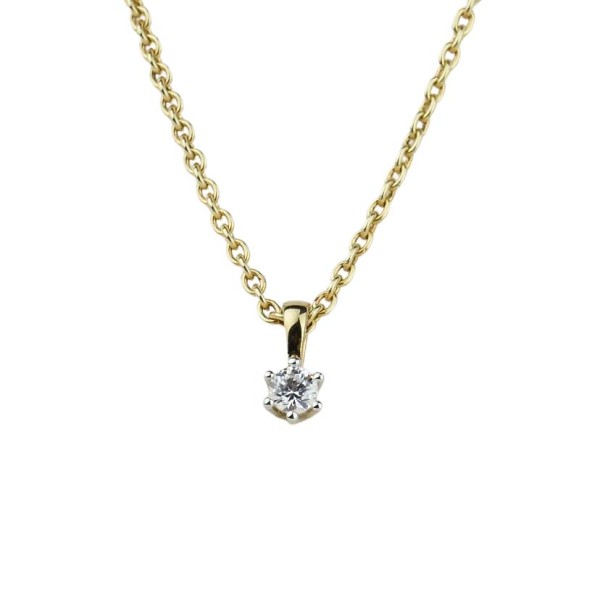 Anhänger Gelbgold 333/000 mit Zirkonia