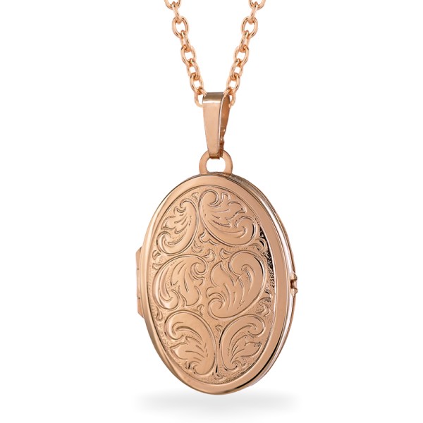 Medaillon aus rosé vergoldetem Sterlingsilber