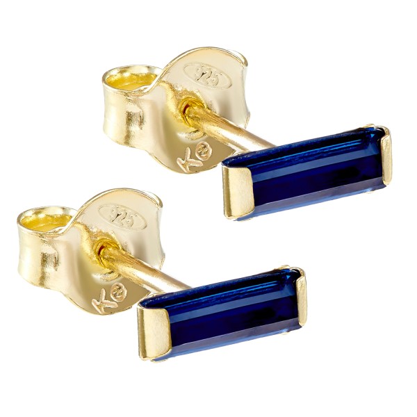 Ohrstecker Silber vergoldet mit Zirkonia
