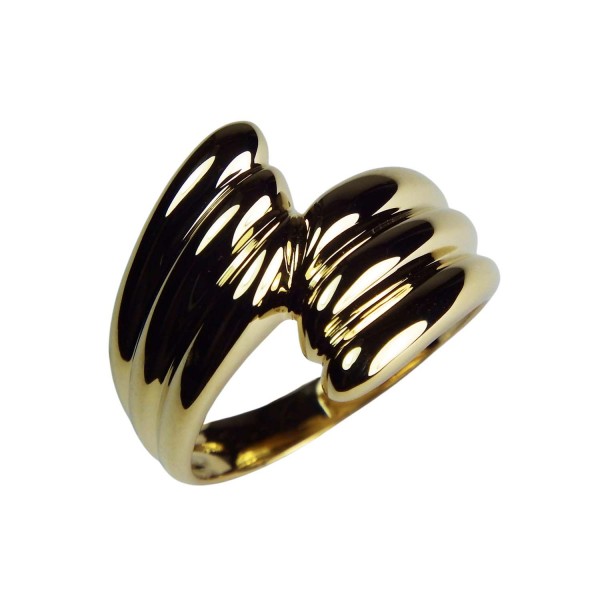 Schlichter breiter Damenring ohne Steine Gelbgold 585/000